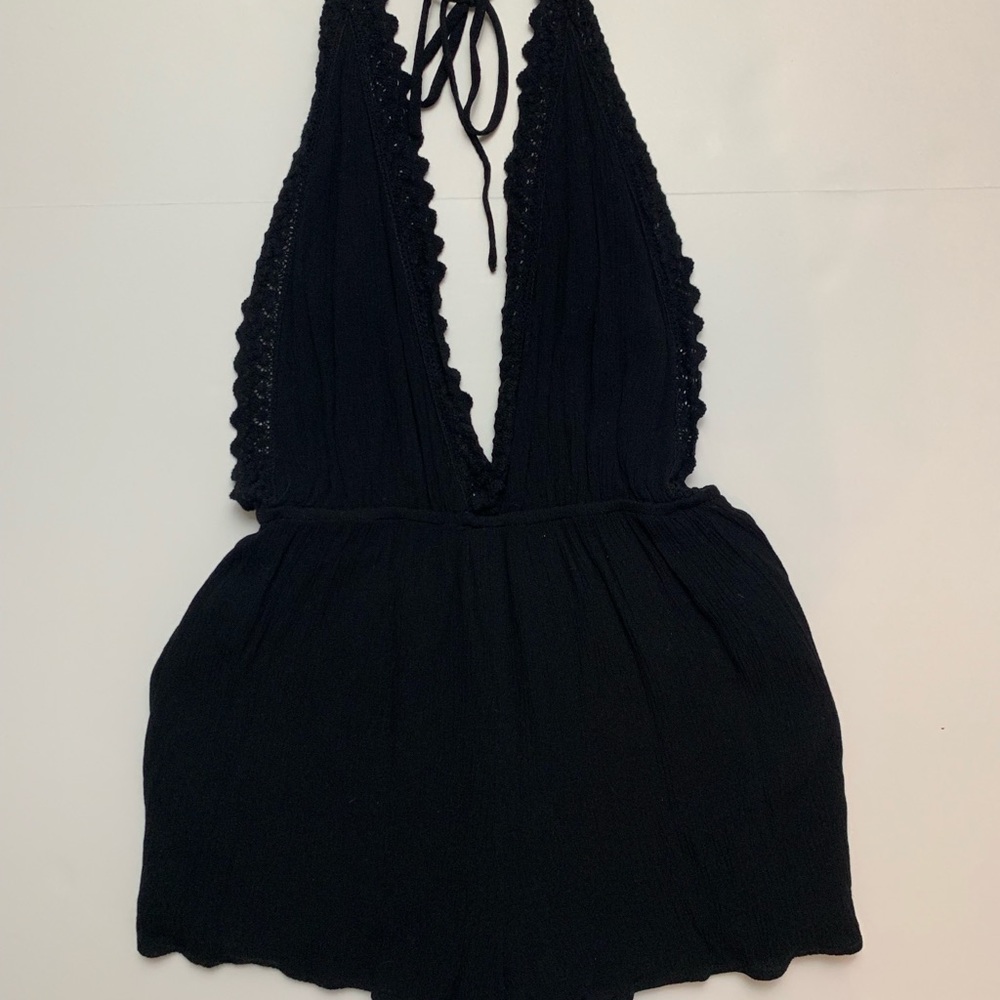Black Kendall and Kylie romper